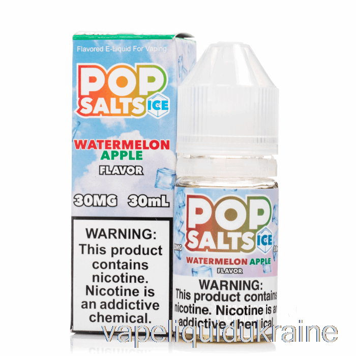 Vape Liquid Ukraine ICE Watermelon Apple - Pop Salts - 30mL 30mg